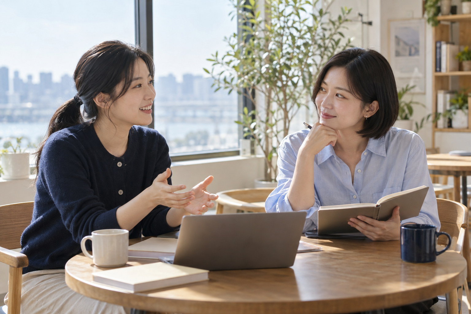 함께 이야기하며 배우는 모습